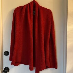 Wooden Ships Paolo Buendia Red Open Sweater cardigan Mohair Wool Blend X/S